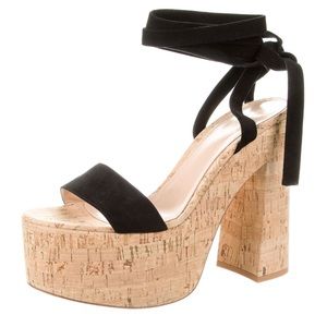 Gianvito Rossi tie up platform sandals